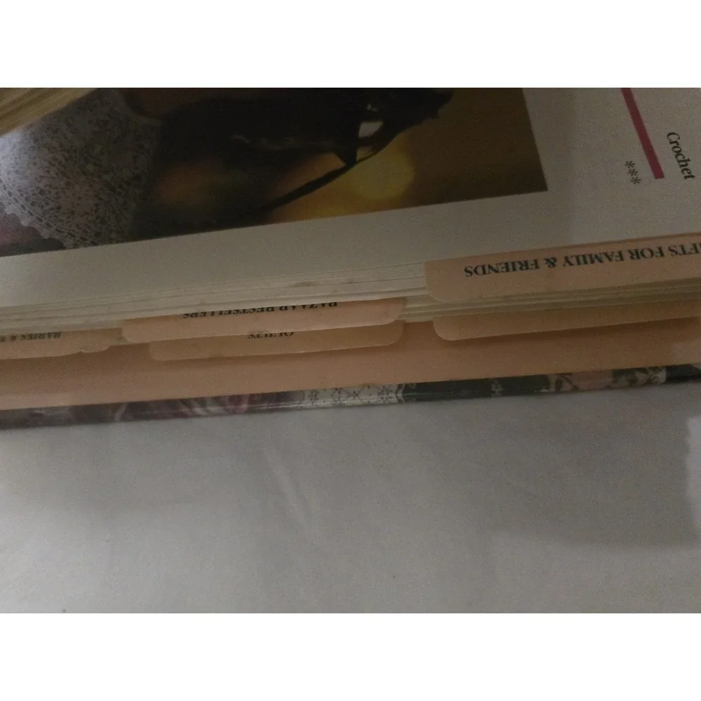 Vintage 1989 Golden Needlecraft Creations Patterns Crochet in a 2 Binder set